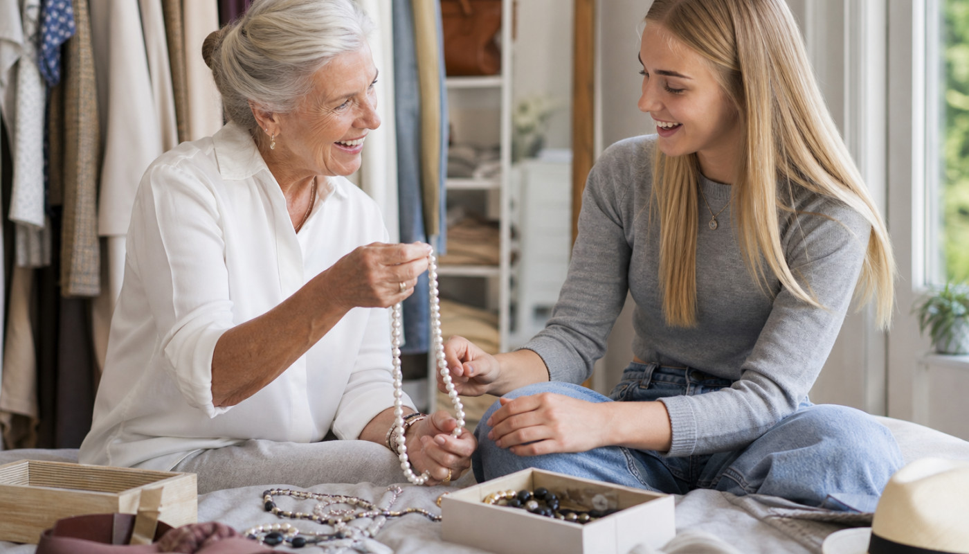 Accessoires als brückenbauer zwischen generationen im kleiderschrank